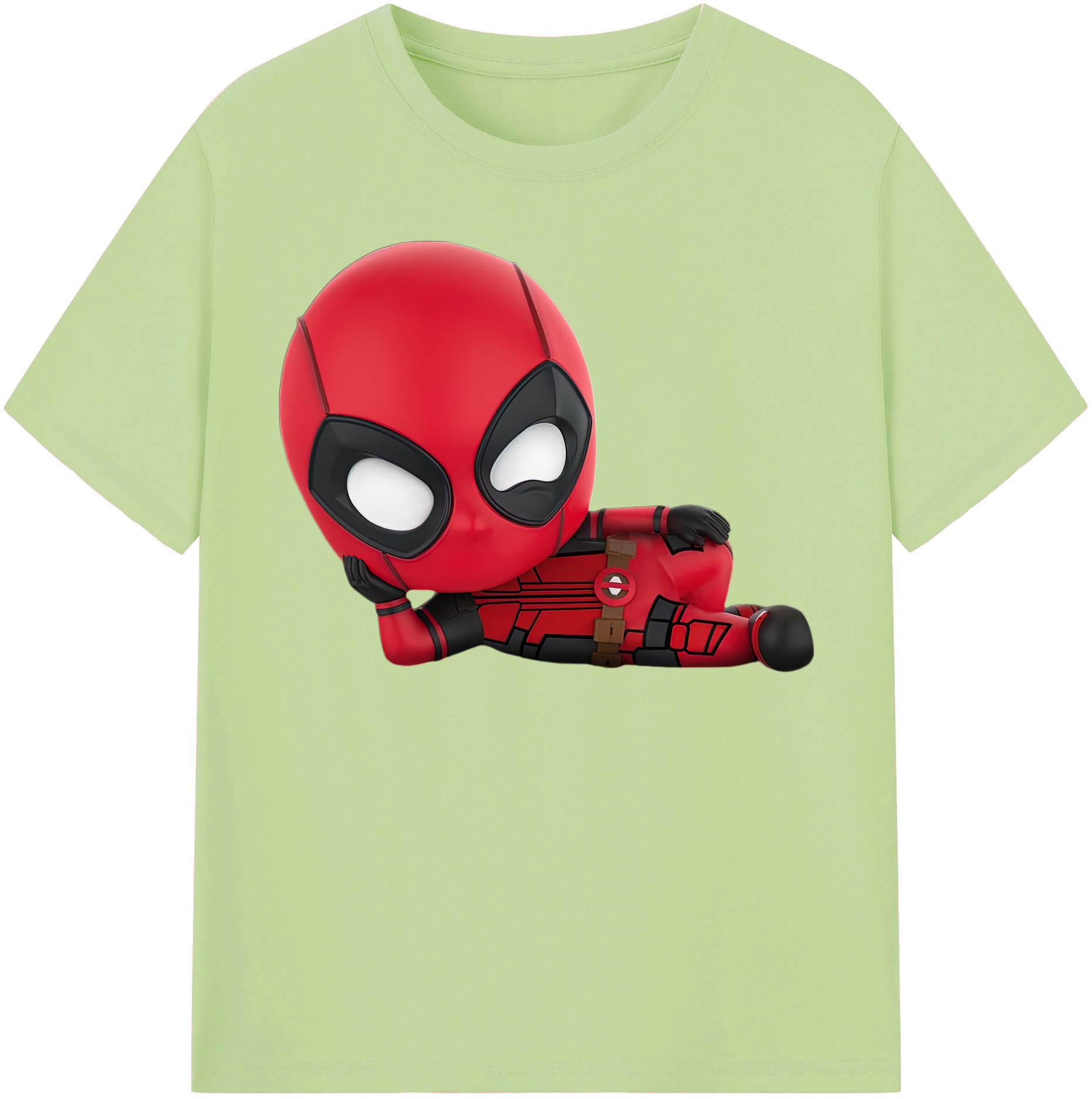 （画像用） Deadpool デッドプール 綿100％半袖Tシャツ（フロントプリント）